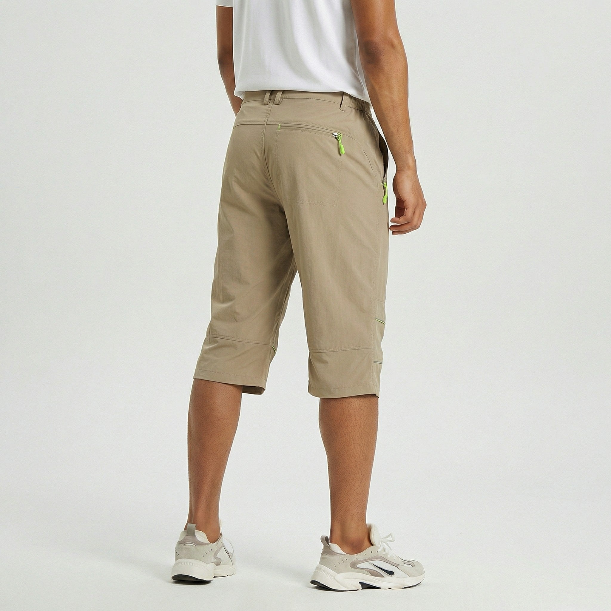 TACVASEN Khaki Utility Cargo Shorts Quick Dry Hiking Shorts