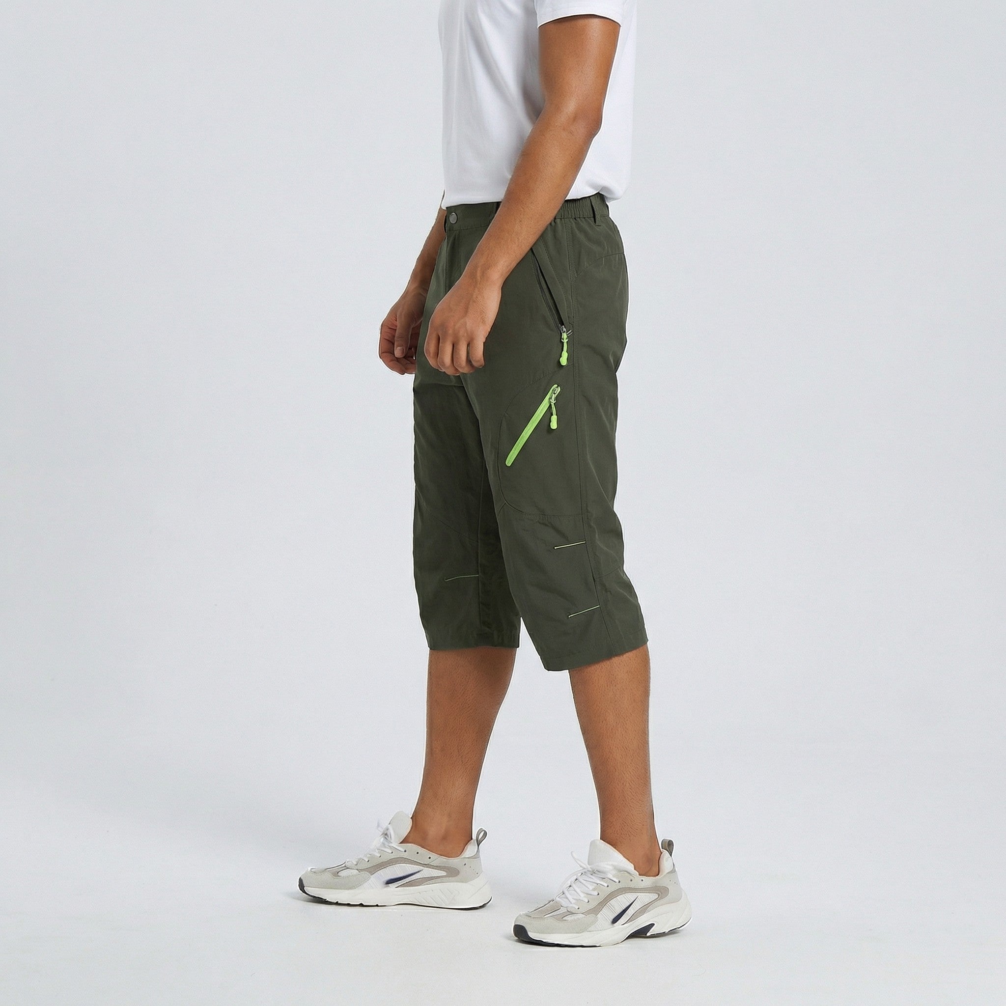 TACVASEN Army Green Utility Cargo Shorts Quick Dry Hiking Shorts