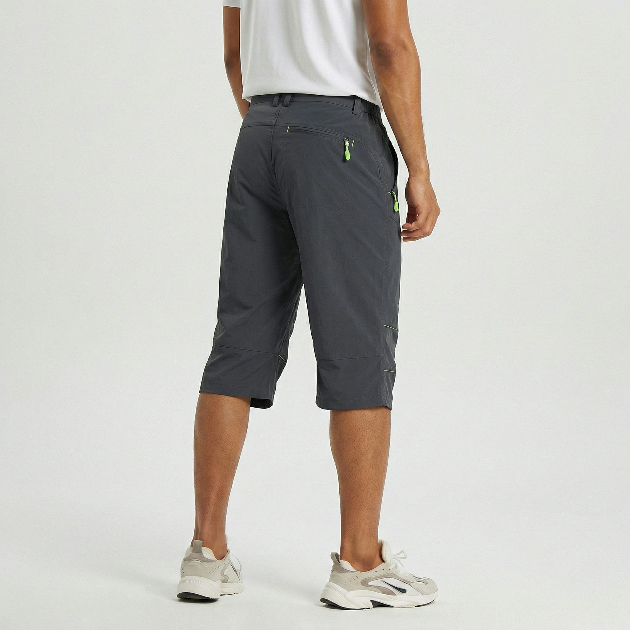TACVASEN Dark Grey Utility Cargo Shorts Quick Dry Hiking Shorts