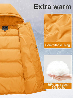 TACVASEN Ginger Women's Essential Mid-Length Down Jacket for Winter