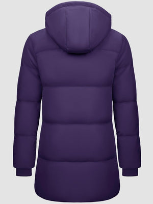 TACVASEN Deep Purple Women's Essential Mid-Length Down Jacket for Winter