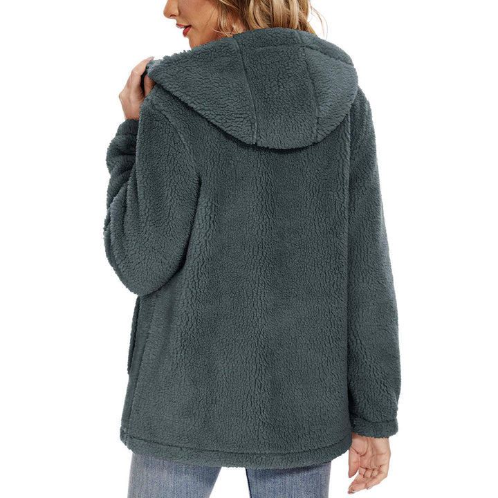 Women's Fuzzy Sherpa Fleece Fluffy Jackets - Women's Jackets