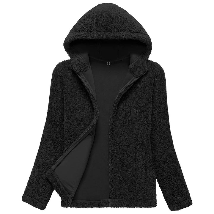 Women's Fuzzy Sherpa Fleece Fluffy Jackets - Women's Jackets