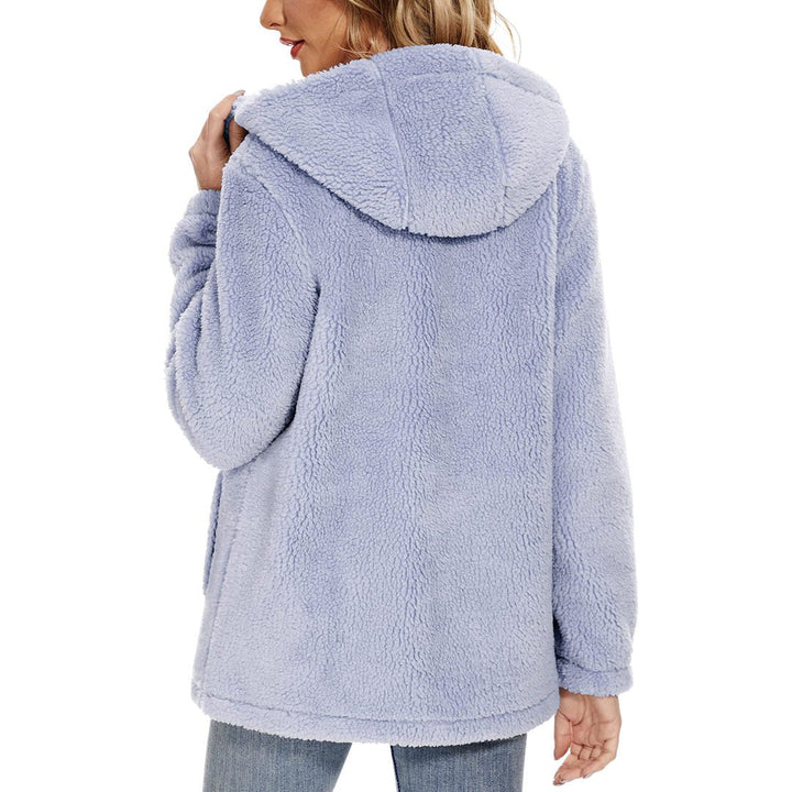 Women's Fuzzy Sherpa Fleece Fluffy Jackets - Women's Jackets