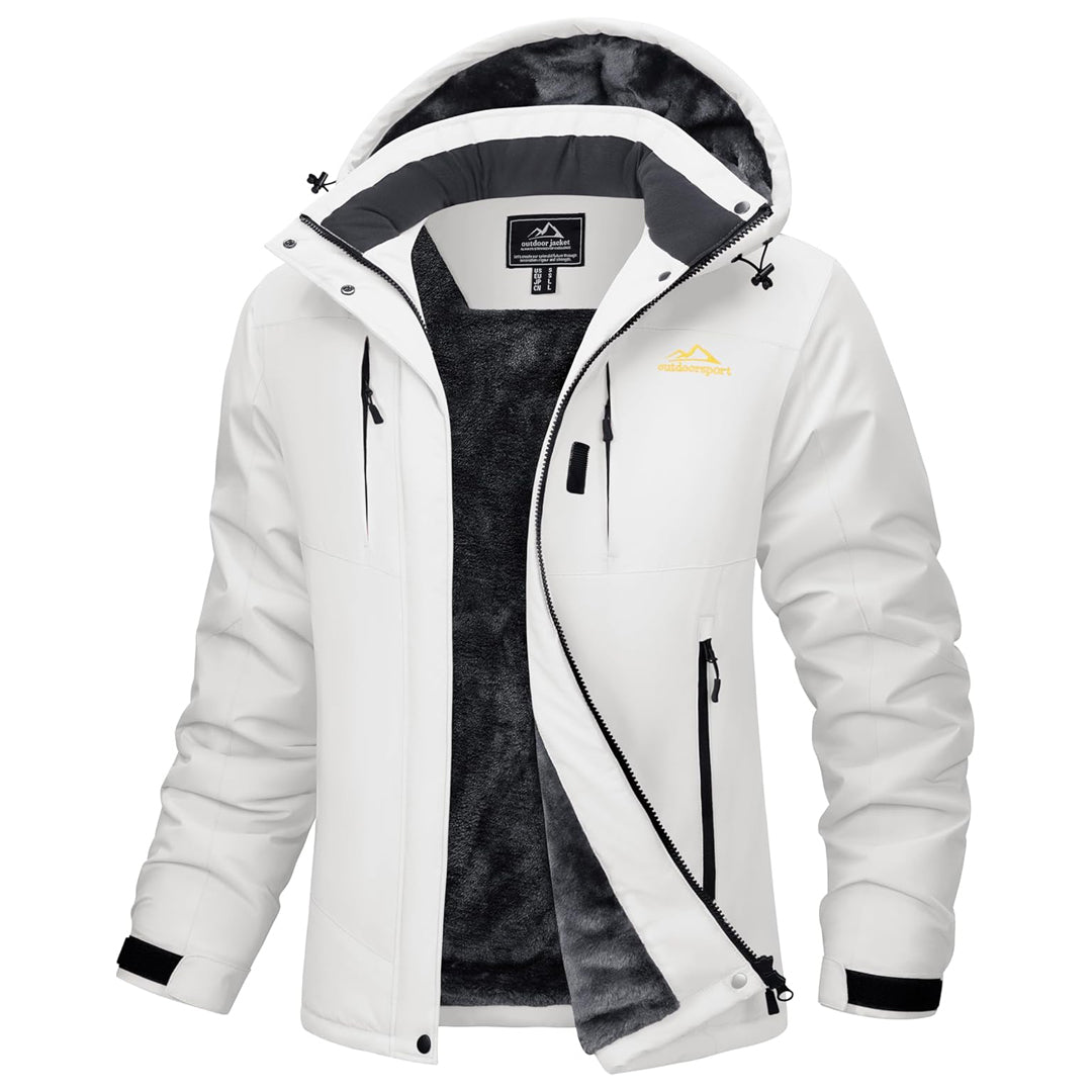 TACVASEN White Women's Insulated Ski Jacket Winter Snow Coat
