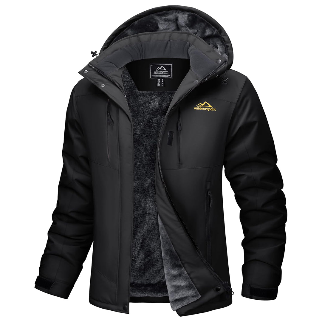 TACVASEN Black Women's Insulated Ski Jacket Winter Snow Coat
