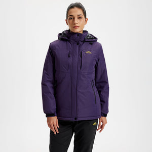 TACVASEN Deep Purple Women's Insulated Ski Jacket Winter Snow Coat
