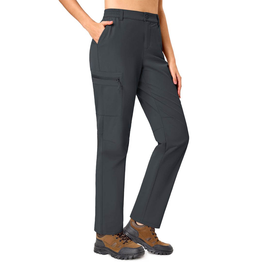 TACVASEN Dark Gray Women's Lightweight Waterproof Hiking Cargo Pants