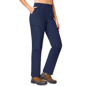 TACVASEN Navy Women's Lightweight Waterproof Hiking Cargo Pants