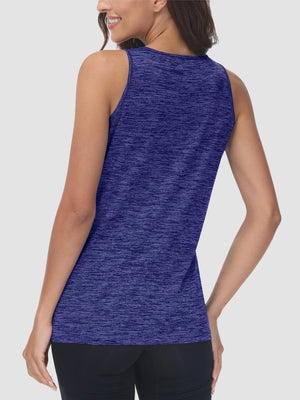 TACVASEN Violet Women's Quick Dry Athletic Tank Tops for Workout Yoga Running