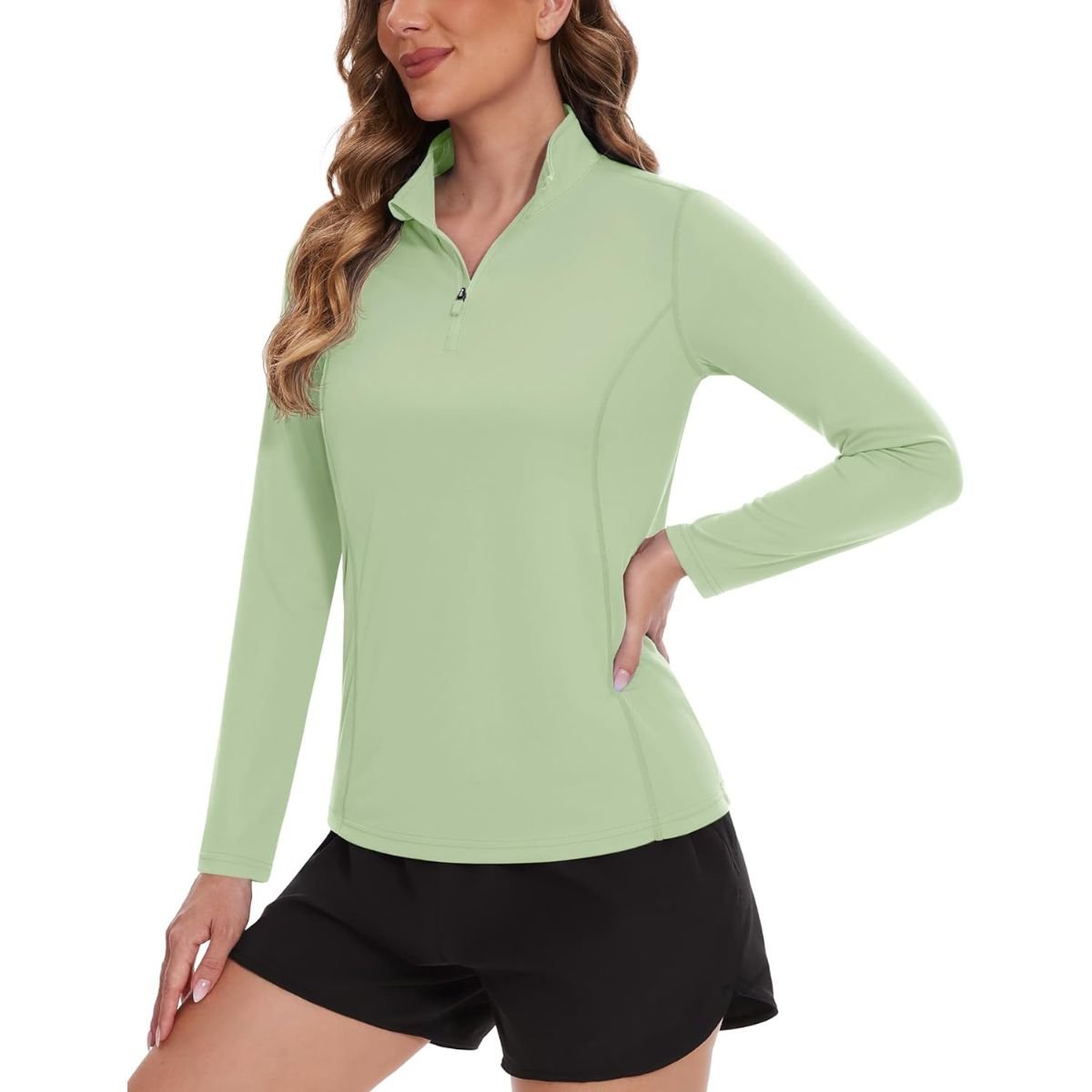 ファッション TACVASEN Sun Protection Shirts for Women Long Sleeve Hiking Shirts Women Qu Women's Sun Protection Hiking Shirts Long Sleeve - TACVASEN