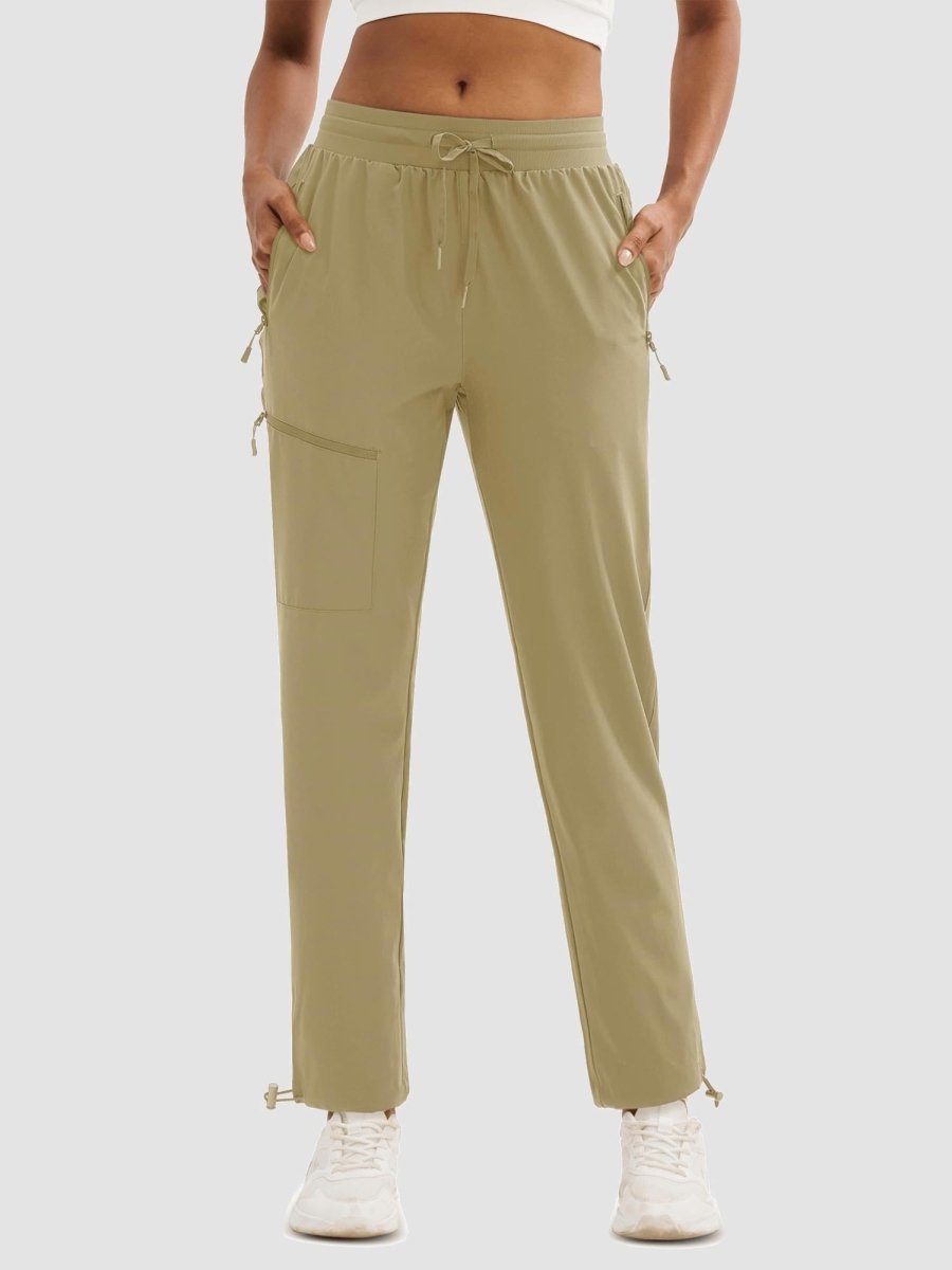 TACVASEN Khaki Women's UPF 50+ Quick Dry Lightweight Hiking Pants