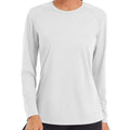 TACVASEN White Women's UPF 50+ Sun Protection Quick Dry Long Sleeve Shirt