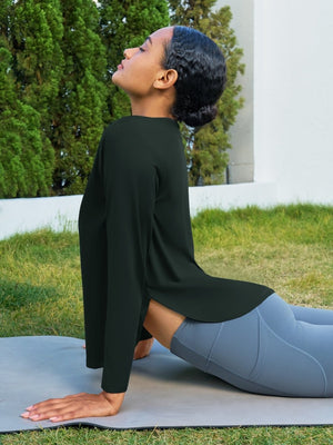 TACVASEN Black Women's UPF 80+ Breathable Lightweight Shirts