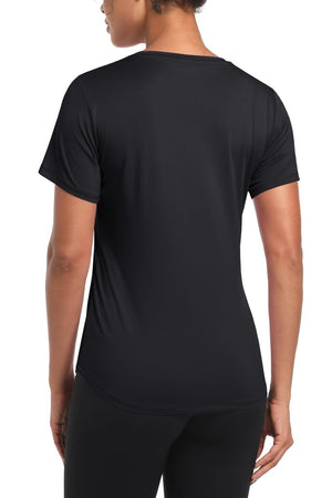 TACVASEN Black Women's UPF 80+ Sun Protection Workout Shirt