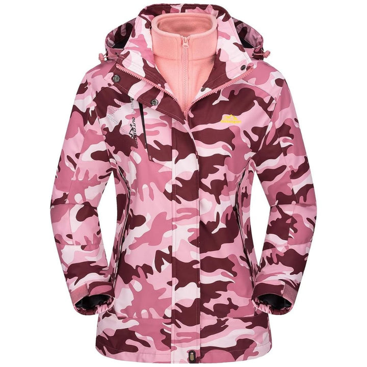 Women's Winter Coats 3 - IN - 1 Water Resistant Windproof Fleece Ski Jacket - Fall Winter 2022