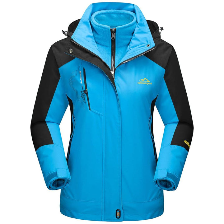 Women's Winter Coats 3 - IN - 1 Water Resistant Windproof Fleece Ski Jacket - Fall Winter 2022