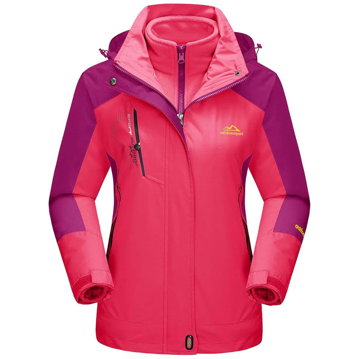 Women's Winter Coats 3 - IN - 1 Water Resistant Windproof Fleece Ski Jacket - Fall Winter 2022