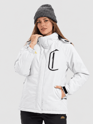 TACVASEN White Women's Winter Waterproof Insulated Warm Coat
