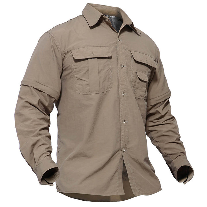 Quick-Dry Detachable Button-down Tactical Shirts - Men's Tactical