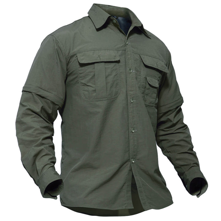 Quick-Dry Detachable Button-down Tactical Shirts - Men's Tactical