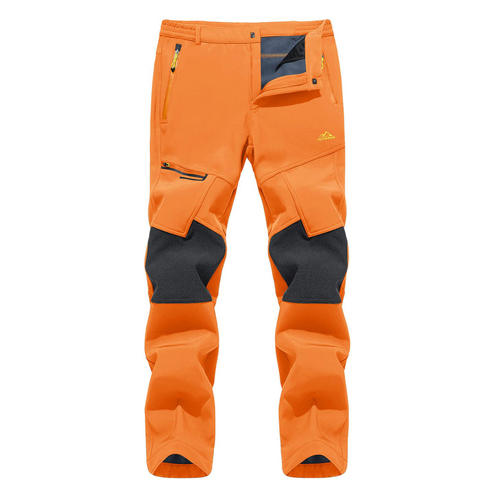 Men's Hiking Fleece Lined Reinforced Knees Softshell Pants - Fall Winter 2022