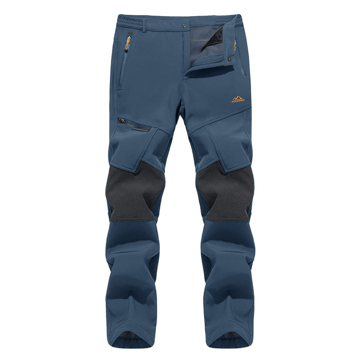 Men's Hiking Fleece Lined Reinforced Knees Softshell Pants - Fall Winter 2022