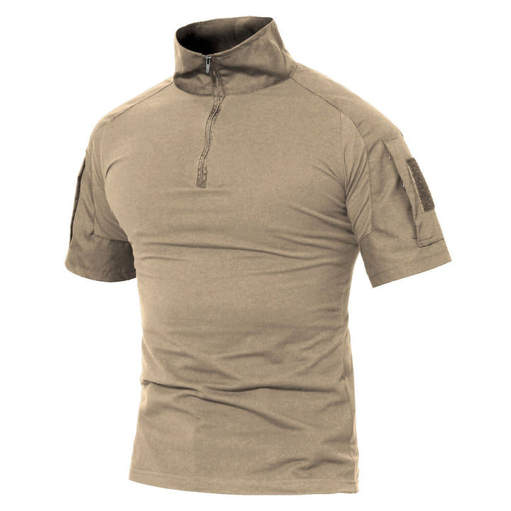 1/4 Zip Sleeve Slim Fit Camo Tactical Shirt - Men's Tactical