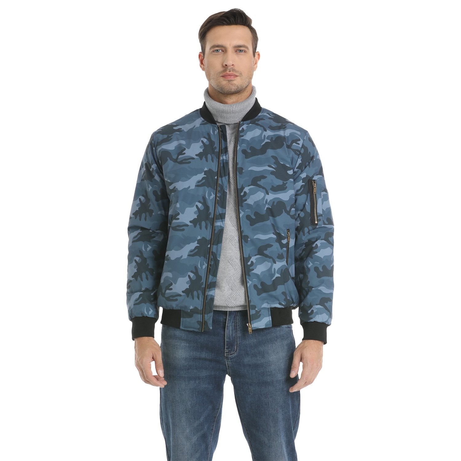 TACVASEN MA-1 Bomber Jackets Casual Padded Coats -Men's Bomber Jackets