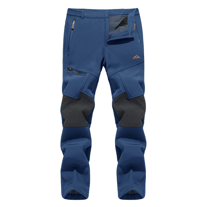 Men's Hiking Fleece Lined Reinforced Knees Softshell Pants - Fall Winter 2022