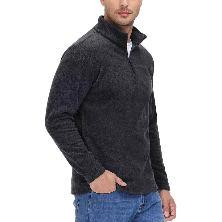 Men's 1/4 Zip Fleece Athletic Pullover Sweatshirts - Men's Sweatshirts