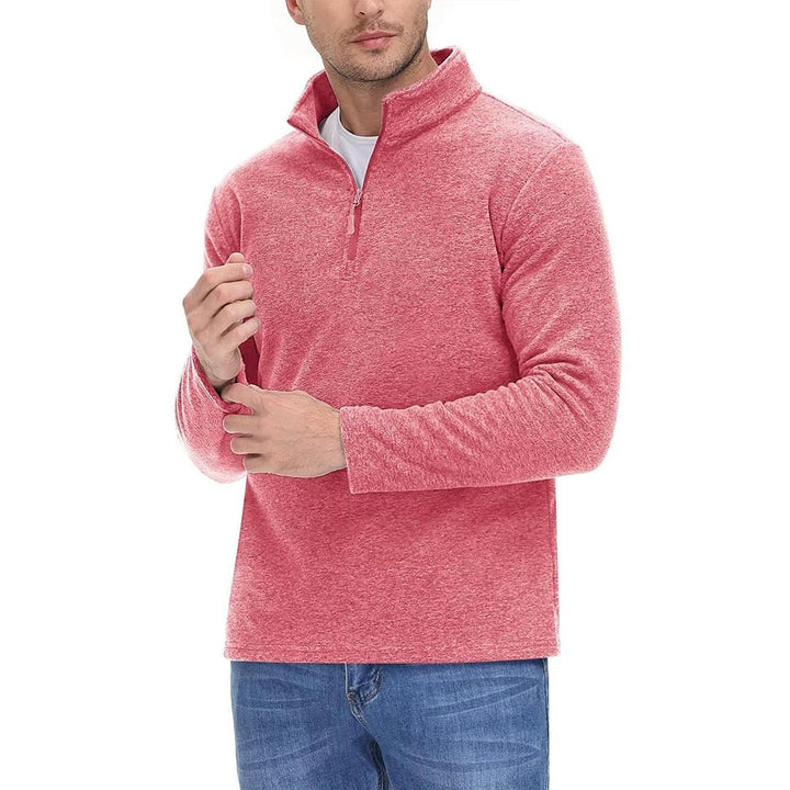 Men's 1/4 Zip Fleece Athletic Pullover Sweatshirts - Men's Sweatshirts