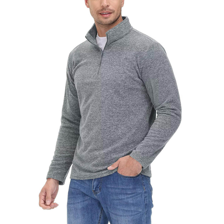 Men's 1/4 Zip Fleece Athletic Pullover Sweatshirts - Men's Sweatshirts