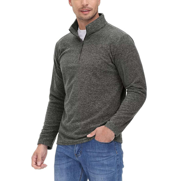 Men's 1/4 Zip Fleece Athletic Pullover Sweatshirts - Men's Sweatshirts
