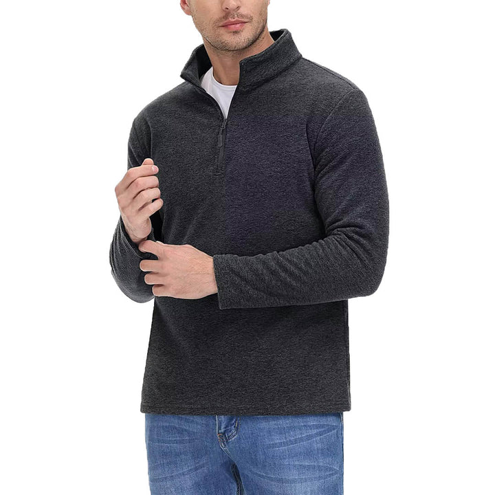 Men's 1/4 Zip Fleece Athletic Pullover Sweatshirts - Men's Sweatshirts