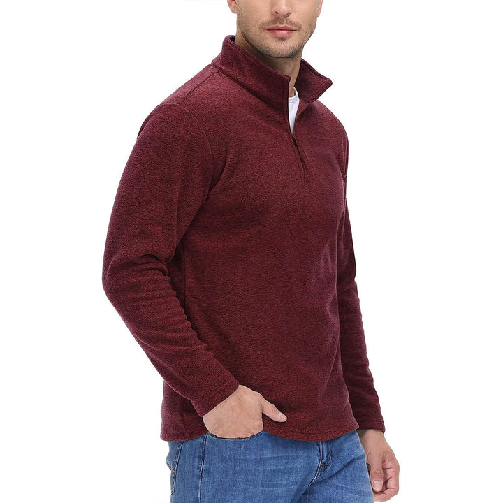 Men's 1/4 Zip Fleece Athletic Pullover Sweatshirts - Men's Sweatshirts
