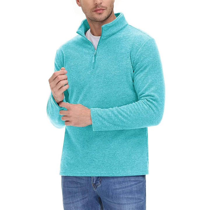 Men's 1/4 Zip Fleece Athletic Pullover Sweatshirts - Men's Sweatshirts