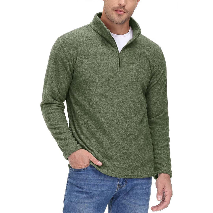 Men's 1/4 Zip Fleece Athletic Pullover Sweatshirts - Men's Sweatshirts