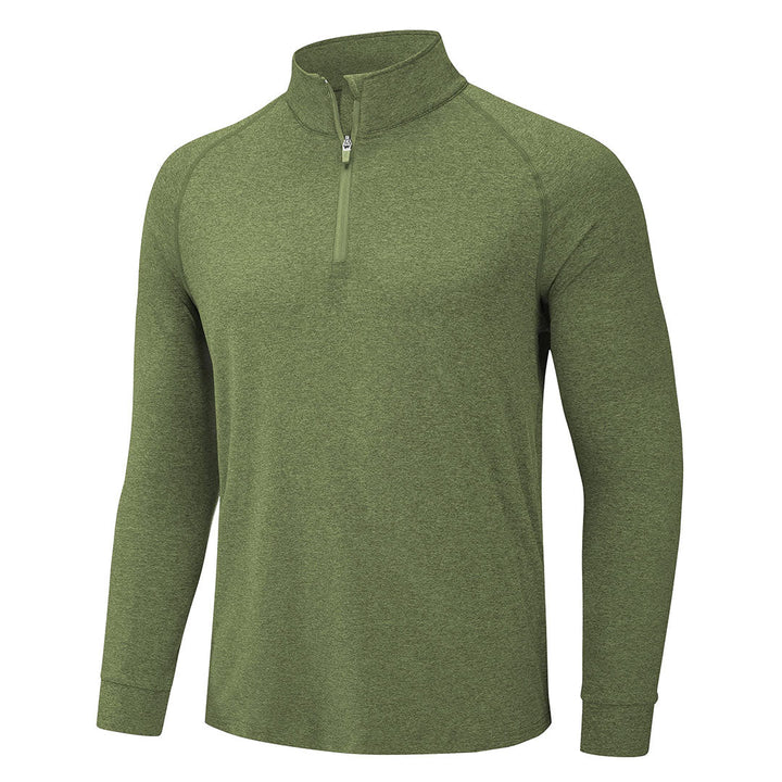 Men's 1/4 Zip Pullover Shirts Sun Protection UPF 50+ Long Sleeve - Men's Running Shirts