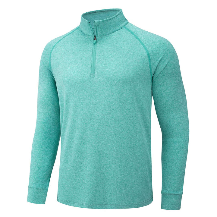 Men's 1/4 Zip Pullover Shirts Sun Protection UPF 50+ Long Sleeve - Men's Running Shirts