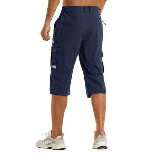 TACVASEN Navy Utility Cargo Shorts Quick Drying