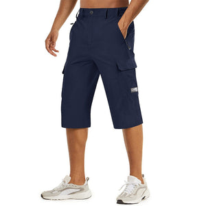 TACVASEN Navy Utility Cargo Shorts Quick Drying