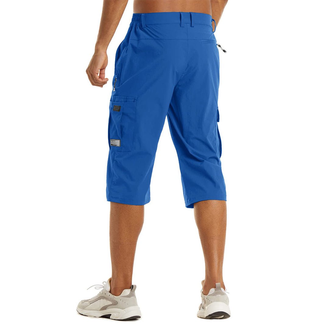 TACVASEN Light Blue Utility Cargo Shorts Quick Drying