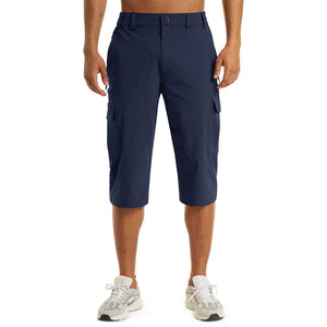 TACVASEN Navy Utility Cargo Shorts Quick Drying