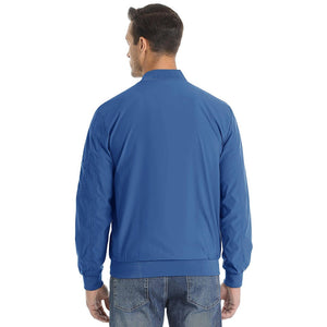 TACVASEN Royal Blue Vintage Bomber Flight Jacket Zip - Pocket