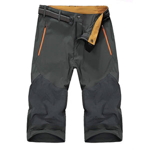 TACVASEN Dark Grey Men's Cargo Quick Dry Below Knee Capri Pants