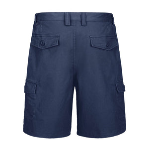 TACVASEN Navy Utility Cotton Cargo Shorts