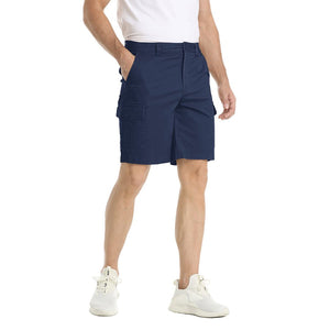 TACVASEN Navy Utility Cotton Cargo Shorts