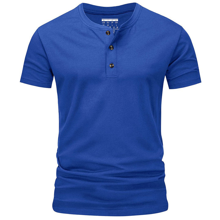 Men's Casual Cotton Henley Shirts - Men's T-shirts