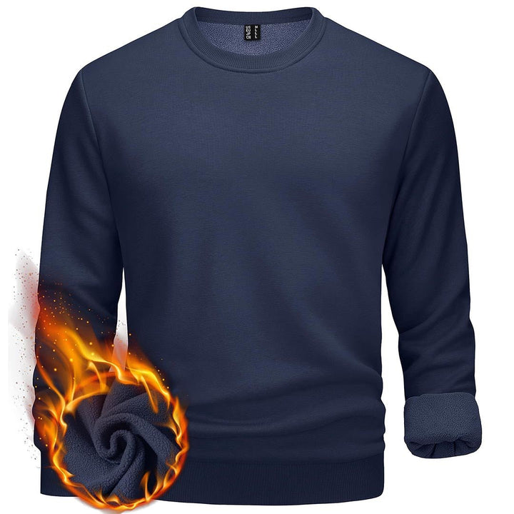 Men's Casual Crewneck Fleece Pullover Sweatshirts - Men's Sweatshirts